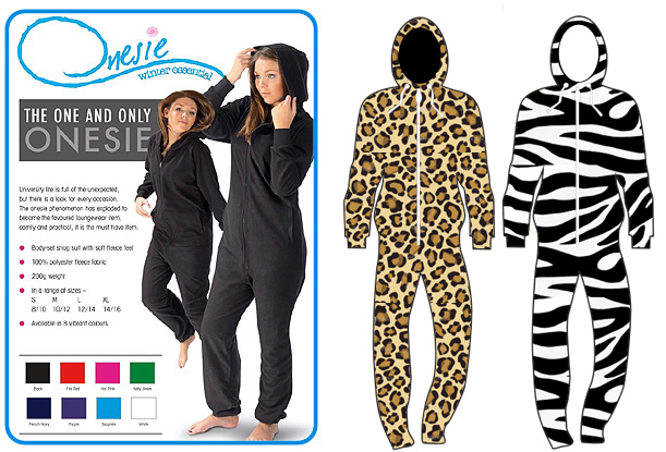 animal printed all over onesie