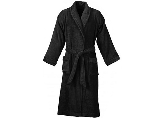 black bathrobes