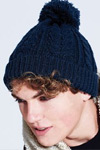 cable knit pattern hat