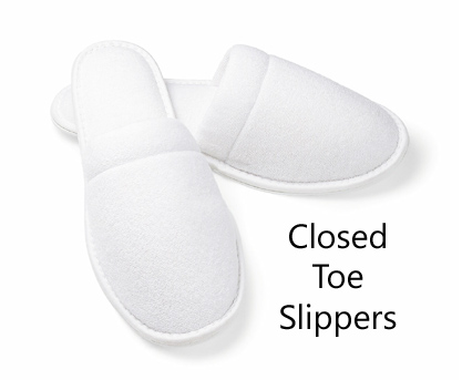 closed toe bath slippers