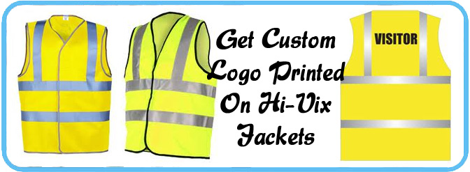 custom logo hi viz vests