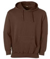 brown hooded sweatshirts