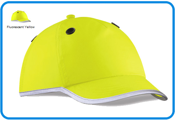 fluorescent yellow hat