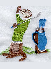 mascot logo for golf polo