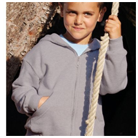 kids zip up hooded sweatshirt