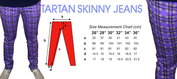 tartan skinny jeans