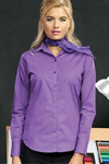 PR300 women poplin long sleeve blouse
