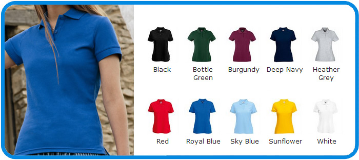 women's fitted polo shirts