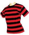 buy rock striped skinny fit t-shirt for ladies