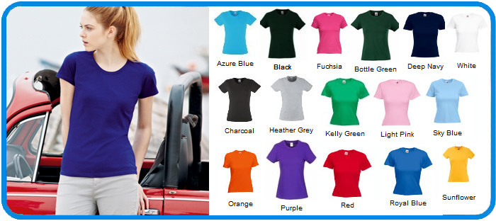 fruit of the loom ladies t shirts