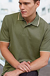 fotl tipped contrast polo