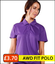 AWD ladies polyester polo