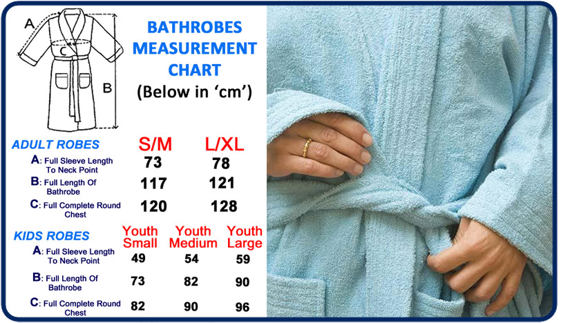 robes measurement chart