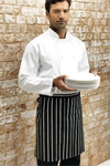 butcher striped half apron
