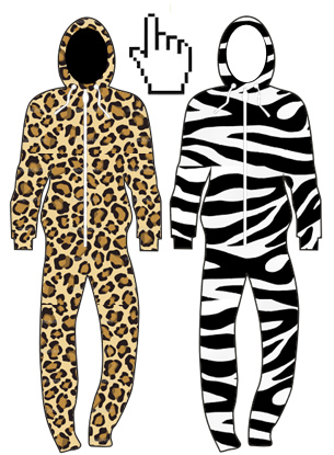 animal print leopard and zebra onesies