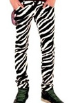 zebra pattern jeans